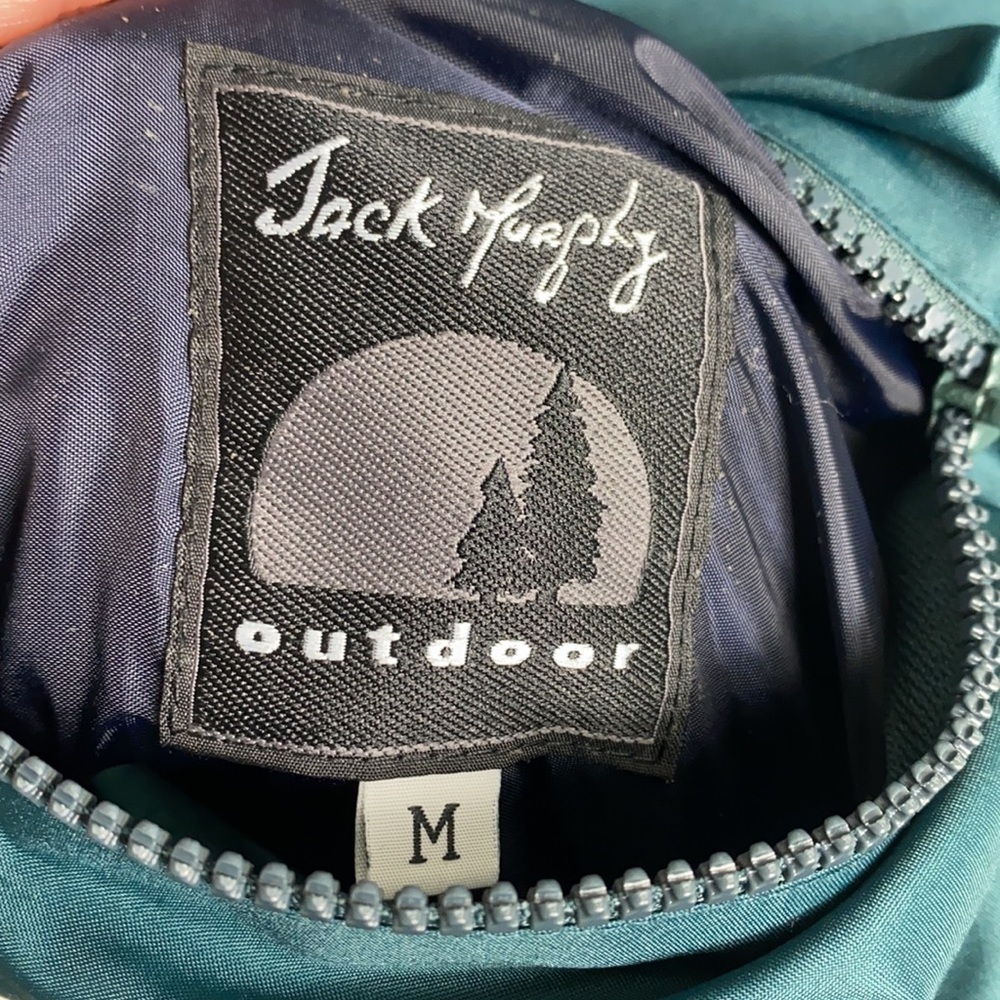 Jack Murphy Seal 2000 Green Fleece Lined Jacket Size Medium - Picture 4 of 6